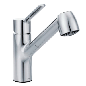 Moen® 7585C Method™ Kitchen Faucet, 1.5 gpm Flow Rate, Swivel Spout, Polished Chrome, 1 Handle, 1/3 Faucet Holes