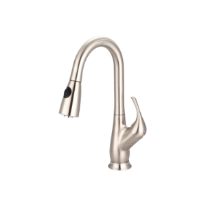 Pioneer 2LG250-BN Legacy Kitchen Faucet With Spray Head, 1.8 gpm Flow Rate, PVD Brushed Nickel, 1 Handle, 1/3 Faucet Holes, Function: Traditional