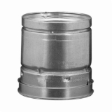 Hart & Cooley® by Duravent 016101 RP Series Round Gas Vent Pipe, Steel/Aluminum, 4 in ID x 4-1/2 in OD Dia x 4 ft L, Galvanized