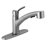 DELTA® 4140-ARTP-DST Kitchen Faucet, Collins™, 1.8 gpm Flow Rate, Swivel Spout, Arctic™ Stainless, 1 Handle, 1/3 Faucet Holes