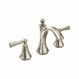 Moen® T4520NL Wynford™ Widespread Bathroom Faucet Trim, 1.2 gpm Flow Rate, 4-3/8 in H Spout, 8 to 16 in Center, Polished Nickel, 2 Handles, Pop-Up Drain