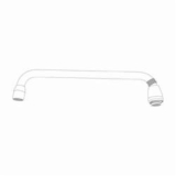 Moen® S0010 Double Bend Spout, M-DURA™, 12 in L, Chrome