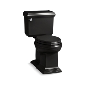 Memoirs® Classic Comfort Height® 2-Piece Toilet, Elongated Front Bowl, 16-1/2 in H Rim, 1.28 gpf, Black