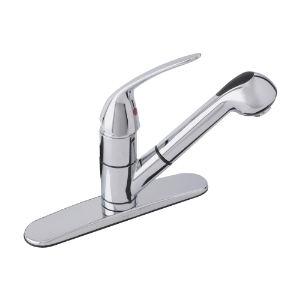 Gerber® G0040545W Maxwell® SE Pull-Out Kitchen Faucet, 1.75 gpm Flow Rate, 360 deg Swivel Spout, Polished Chrome, 1 Handle, 1 Faucet Hole