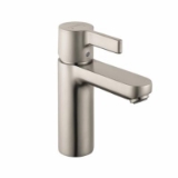 Hansgrohe 31060821 Metris S Bathroom Faucet, Commercial, 1.2 gpm Flow Rate, 3-3/4 in H Spout, 1 Handle, Pop-Up Drain, 1 Faucet Hole, Brushed Nickel, Traditional