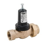 WATTS® 0125562 LFRC105 Pressure Reducing Valve, 1 in Nominal, NPT Inlet x FNPT Union Outlet End Style, 25 to 75 psi Pressure, Copper Silicon Alloy Body