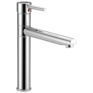 DELTA® 1159LF Trinsic® Kitchen Faucet, 1.8 gpm Flow Rate, Swivel Spout, Polished Chrome, 1 Handle