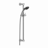 DELTA® 57011 Hand Shower, 2 Shower Head, 2 gpm, 69 in L Hose, Chrome