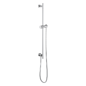 Brizo® 74792-PC Essential™ Shower Series Linear Round Universal Wall Slide Bar With Adjustable Slide, 28-7/8 in L Bar, 4-3/8 in OAD, Polished Chrome