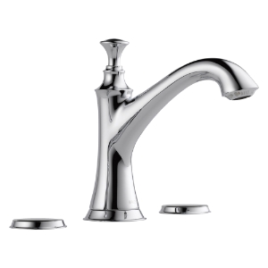 Brizo® 65305LF-PCLHP Baliza® Widespread Lavatory Faucet, Commercial, 1.5 gpm Flow Rate, 4-5/16 in H Spout, 6 to 16 in Center, Polished Chrome, Pop-Up Drain