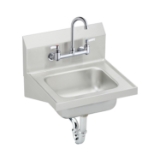 Elkay® CHS1716C Handwash Sink, 16-3/4 in W x 13 in D x 16-3/4 in H, Wall Mount, Stainless Steel, Buffed Satin