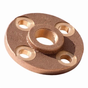 Merit Brass X235-40 Companion Flange, 2-1/2 in Nominal, FNPT End Style, 150 lb, Brass, Rough, Import