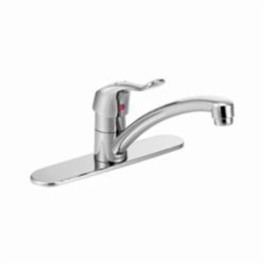 Moen® 8701 Heavy Duty Kitchen Faucet, M-DURA™, 1.5 gpm Flow Rate, Swivel Spout, Chrome, 1 Handle