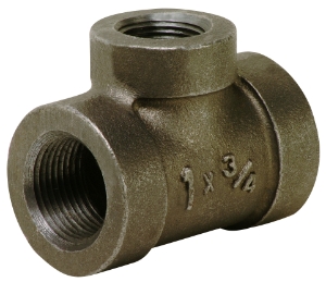 Matco-Norca™ MBXT03 Pipe Tee, 1/2 in Nominal, 300 lb, Malleable Iron, Black