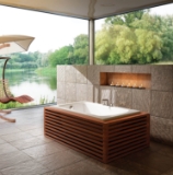 BainUltra® Meridian 50 Alcove/Drop-In Tub, White, Rectangle