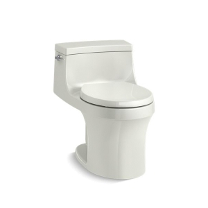 Kohler® 4007-NY 1-Piece Toilet, San Souci®, Round Bowl, 15-1/4 in H Rim, 12 in Rough-In, 1.28 gpf, Dune