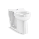 Kohler® 25042-SSL-0 Modflex™ Adjust-a-Bowl™ Top Spud Antimicrobial Flushometer Bowl with Bedpan Lug and Bracket, White, Elongated Shape, 5 in Rough-In, 17-3/8 in H Rim, 2-1/8 in Trapway