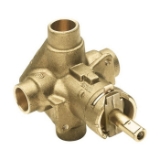 Moen® 8370HD Posi-Temp® Rough-In Valve, 1/2 in C Inlet x 1/2 in C Outlet, 1.5 gpm, Brass Body