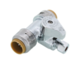 Sharkbite™ UR24983A 1/2" Sharkbite Max™ x 1/2" Sharkbite Max™ x 1/4" Compression Tee Stop (Lead Free)