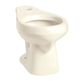 Mansfield® 130 BON Alto™ Toilet Bowl Only, Bone, Round Shape, 12 in Rough-In, 15-1/8 in H Rim, 2 in Trapway