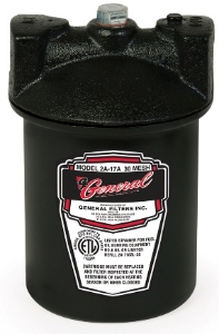 General Filters 2A17A-1/2-60 T Fuel Oil Filter 1/2 in NPT 24 GPH, for #2 fuel oil (or lighter)