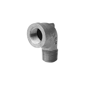 Ward Mfg ASL9003048 WI-1103-G Street 90 deg Elbow, 1-1/4 in, NPS, 150 lb, Malleable Iron, Galvanized