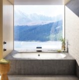 BainUltra® Meridian 55 Alcove/Drop-In Thermomasseur Tub, White, Rectangle
