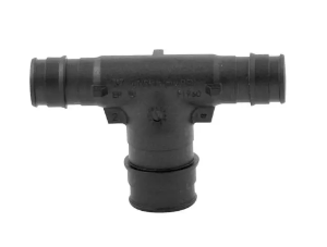 Uponor Q4757550 ProPEX® Reducing Tee, 3/4 x 3/4 x 1/2 in Nominal, PEX End Style, 20% Glass-Reinforced Polymer