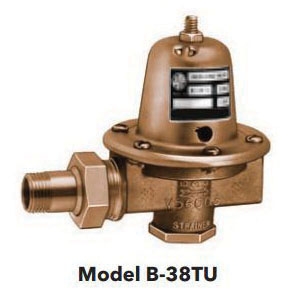 Bell & Gossett 110190LF B-38 Lead-Free Pressure Reducing Valve, 1/2 in, NPT, 125 psig, 5.5 to 6 gpm, Brass Body