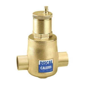 Caleffi DISCAL® 551035A Air Separator, 1-1/4 in Nominal, Solder Connection, 150 psi Working, 32 to 250 deg F, Brass