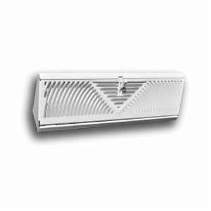 TRUaire™ 118SW 3-Way Stamped Baseboard Supply Grille, 18 in, Steel, Powder Coated