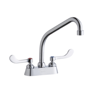 Elkay® LK406HA08T4 Centerset Bathroom Faucet, Polished Chrome, 2 Handles, 1.5 gpm Flow Rate