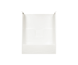 Clarion RE7933LX-WH Residential 1-Piece Tub Shower, 60 in L x 30 in W x 77 in H, AcrylX, White