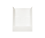 Clarion RE7933LX-WH Residential 1-Piece Tub Shower, 60 in L x 30 in W x 77 in H, AcrylX, White