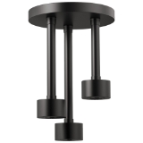 Brizo® 81335-BL Pendant Raincan Shower Head, Litze®, 2 gpm, 1 Sprays, Ceiling Mount, Matte Black