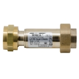 WATTS® 0124000 LF7 Double Check Valve, 1-1/4 in Nominal, MNPT Union x MNPT End Style, Brass Body