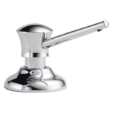 DELTA® RP1002 Classic Soap/Lotion Dispenser, Chrome, 13 oz Bottle Capacity, Deck Mount, Metal