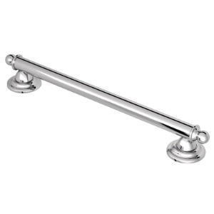 Moen® YG2212CH Designer Grab Bar, Brantford™, 12 in L x 1-1/4 in Dia, Chrome, Stainless Steel