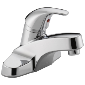 Peerless® P131LF Centerset Lavatory Faucet, Polished Chrome, 1 Handle, 1.2 gpm Flow Rate