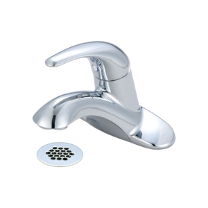 Pioneer 3LG161G Lavatory Faucet, Legacy, Polished Chrome, 1 Handle, Brass Grid Strainer Drain, 1.2 gpm Flow Rate