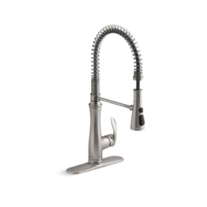 Kohler® 29106-VS Bellera® Semi-Professional Kitchen Sink Faucet, 1.5 gpm Flow Rate, Vibrant® Stainless, 1 Handle, 1 Faucet Hole, Function: Touch Control