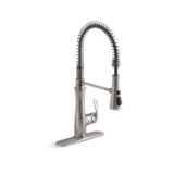 Kohler® 29106-VS Bellera® Semi-Professional Kitchen Sink Faucet, 1.5 gpm Flow Rate, 1 Handle, 1 Faucet Hole, Function: Touch Control, Vibrant® Stainless