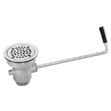 Dormont® Hydro-Force™ 0241139 Twist Handle Drain, 1-1/2 in Nominal, Polished Chrome, Brass Drain