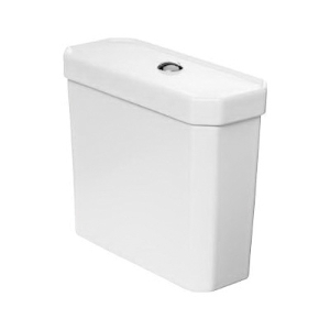 DURAVIT 0872300005 1930 Series Toilet Tank With Single Flush Mechanism, 1.28 gpf, Top Button Flush, White