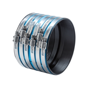 Mission 1906114 Heavy Duty Heavy Weight No-Hub Coupling, 6 in Nominal, Cast Iron End Style, Stainless Steel