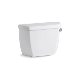 Kohler® 4436-RA-0 Wellworth® Toilet Tank, 1.28 gpf, 3-1/4 in Right Hand Lever Flush, White