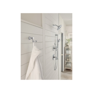 Moen® YB6403CH Double Robe Hook, Belfield™, 3-1/4 in OAW x 3.76 in OAD x 3.14 in OAH, Zinc, Chrome