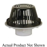 Sioux Chief 868-P3 Roof Drain With Dome Strainer, 3 in Outlet, Solvent Weld x Hub Connection, PVC Drain