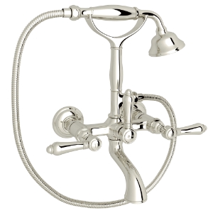 Rohl® A1401LMPN Rohl Multiple Collections Traditional Low Level Single Tub Filler, 1.8 gpm Flow Rate, Polished Nickel
