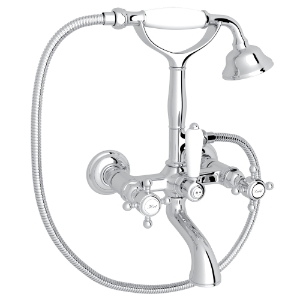 Rohl® A1401XMAPC Traditional Low Level Single Tub Filler, 1.8 gpm Flow Rate, Polished Chrome